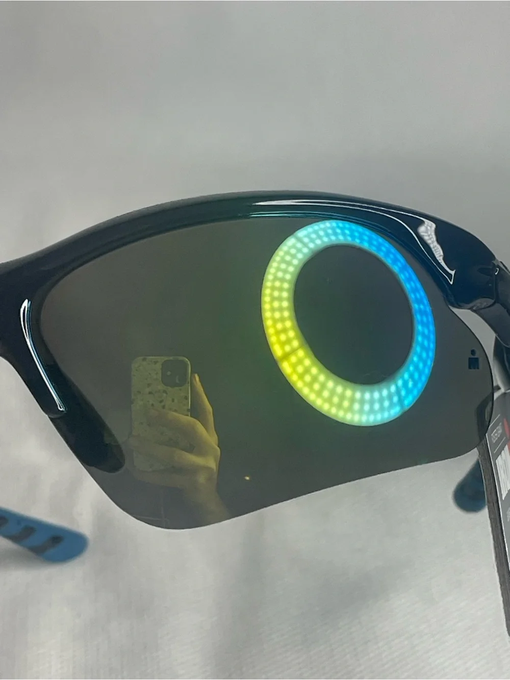 Ironman Ambition Blade Wrap Sports Sunglasses Crystal Gray Sapphire Blue SR0824